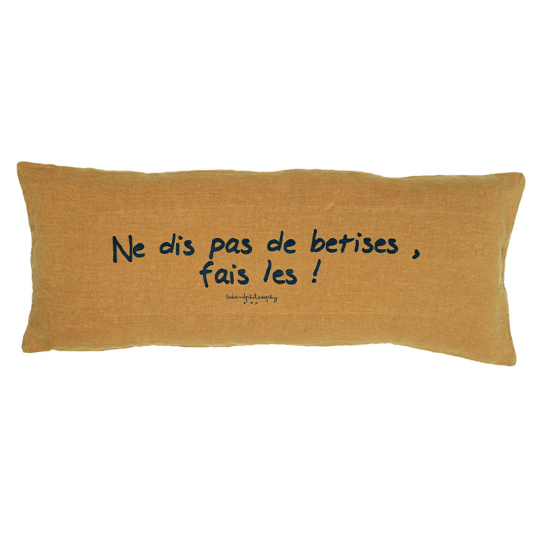 Coussin à message | Bed and philosophy
